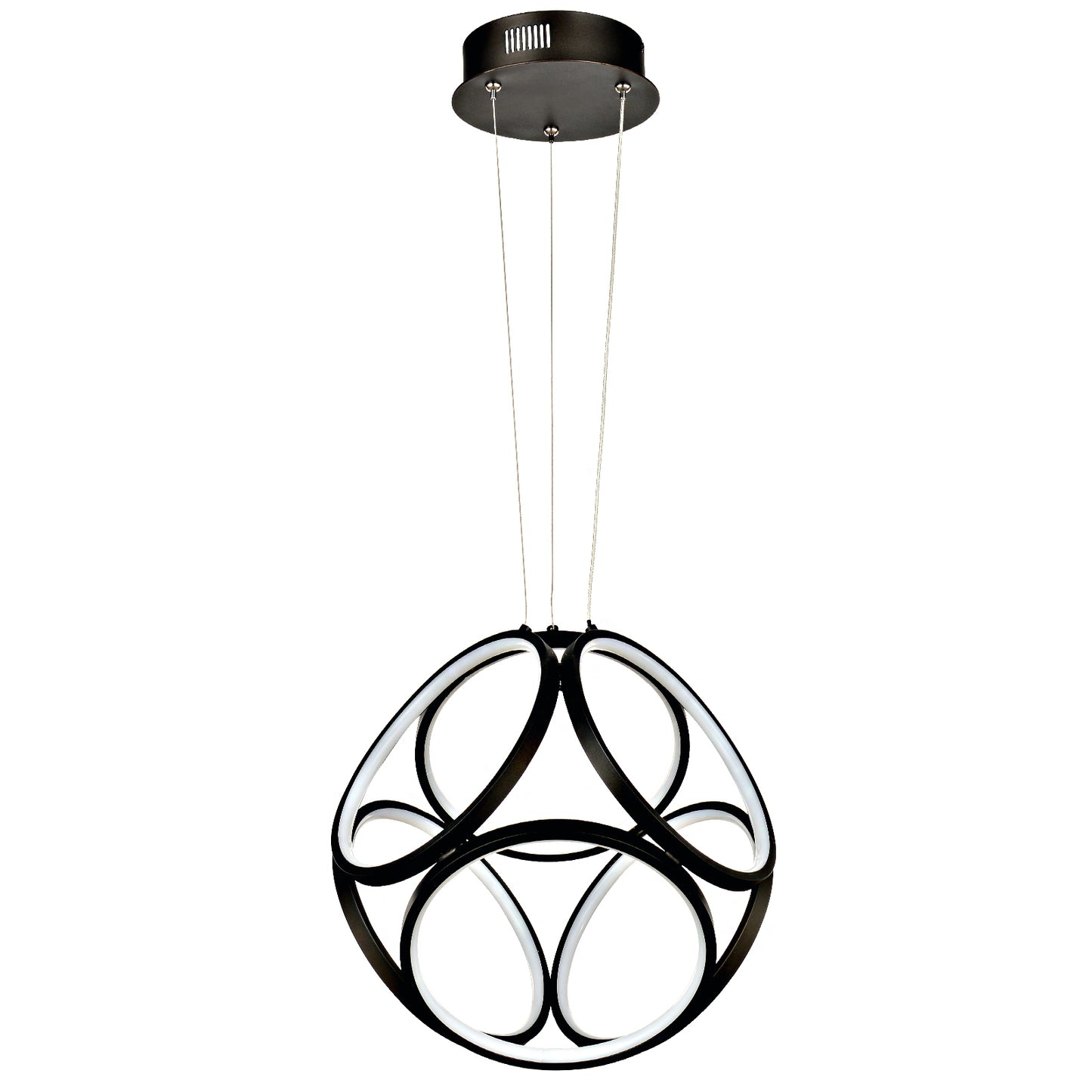 Modern 6-Ring LED Pendant Light Fixture