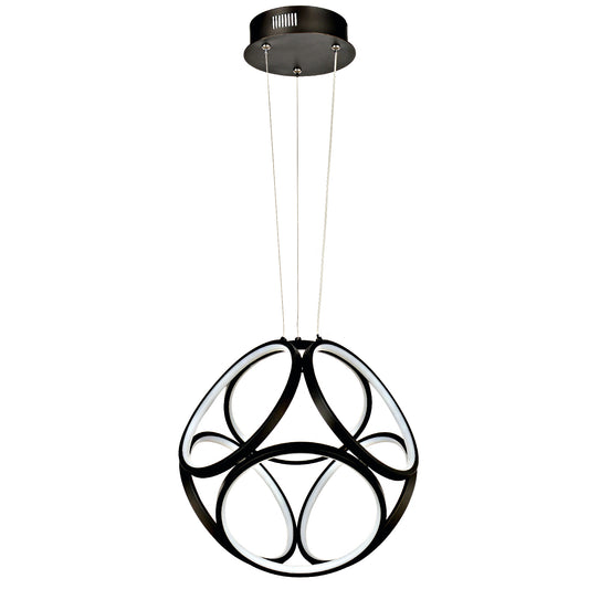 Modern 6-Ring LED Pendant Light Fixture