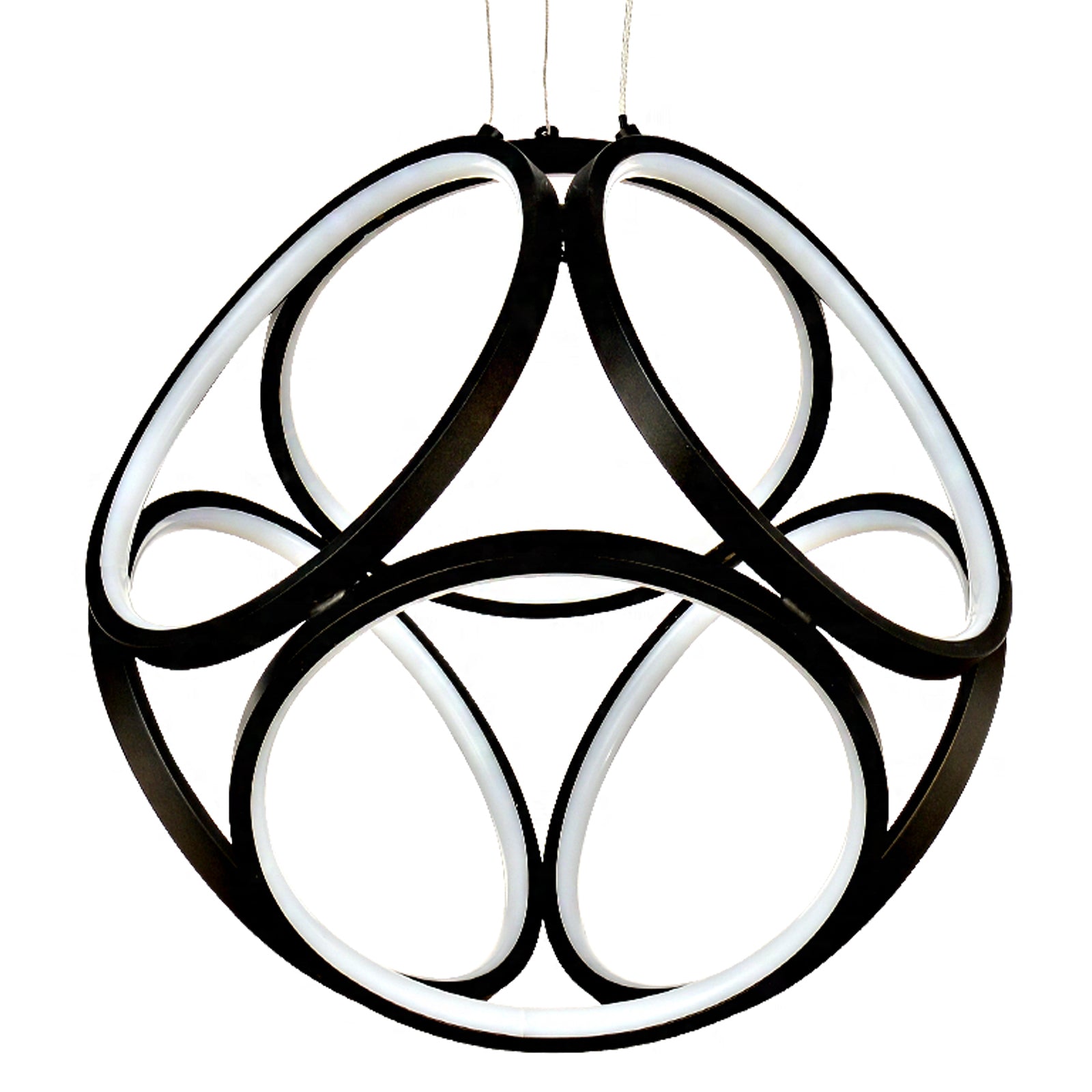 Modern 6-Ring LED Pendant Light Fixture