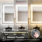 LED bathroom mirror with light, 40 x 24 inch illuminated vanity mirror, three color adjustable