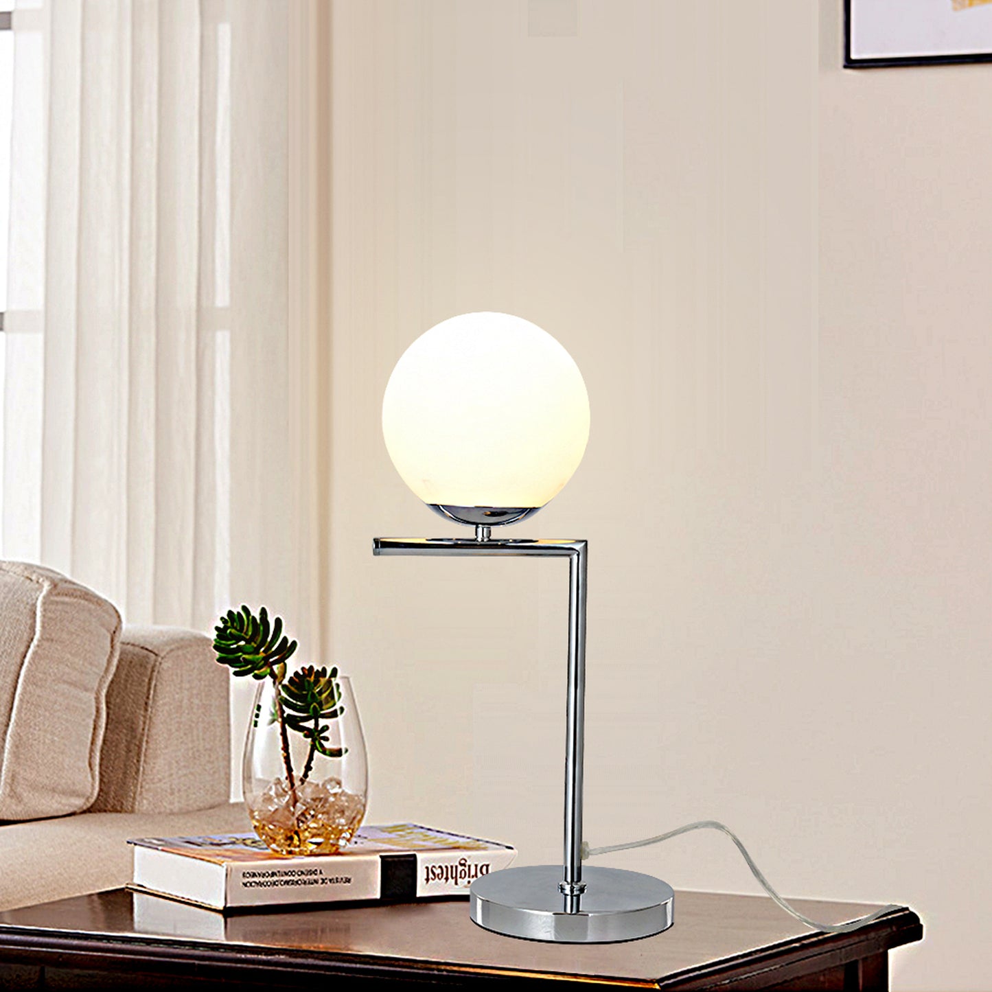 Globe Glass Table Lamp