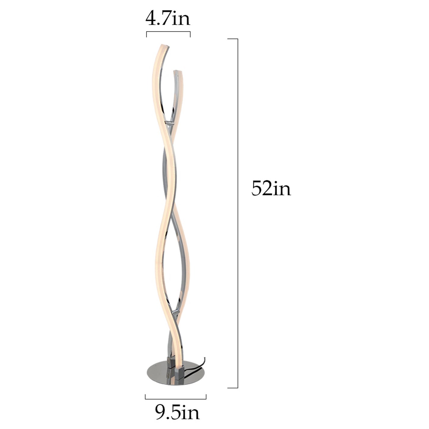 Modern LED Spiral Floor Lamp