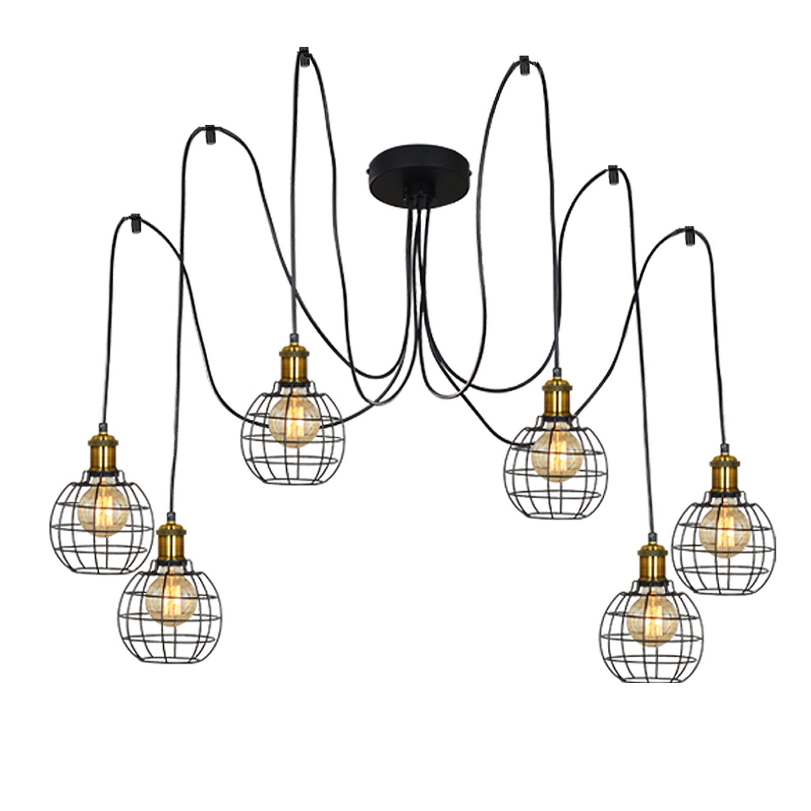 Black Chandelier Hanging Pendant Lighting