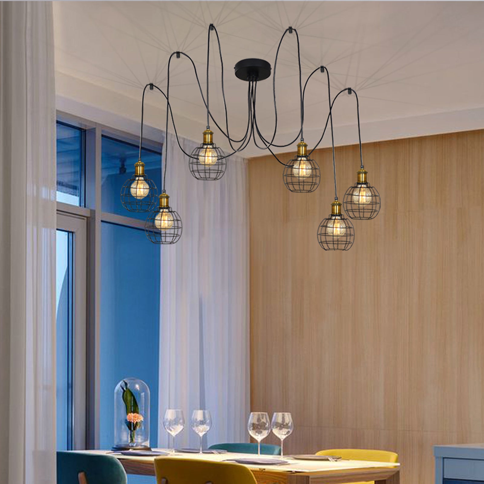 Black Chandelier Hanging Pendant Lighting