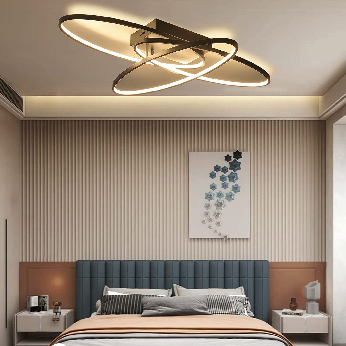 LED Flush Mount Light 3 Rings Ceiling Light