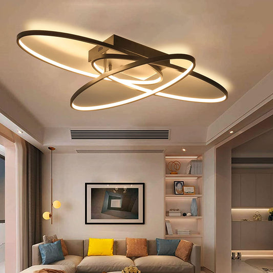 LED Flush Mount Light 3 Rings Ceiling Light